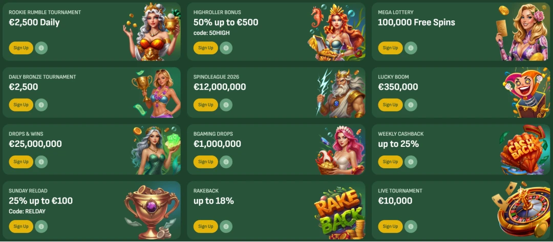 Betsixty Casino Promotions